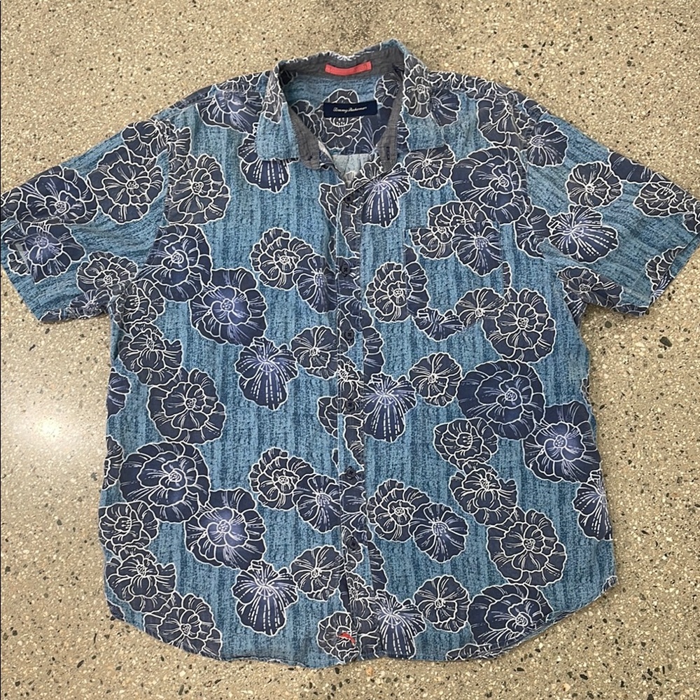 Tommy Bahamas Blue Men's Shirt